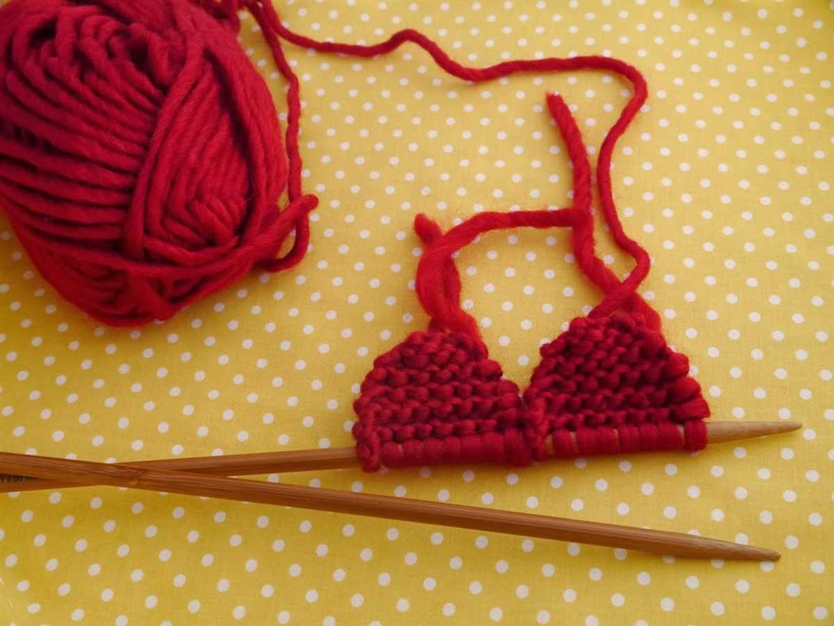 Knit pattern heart