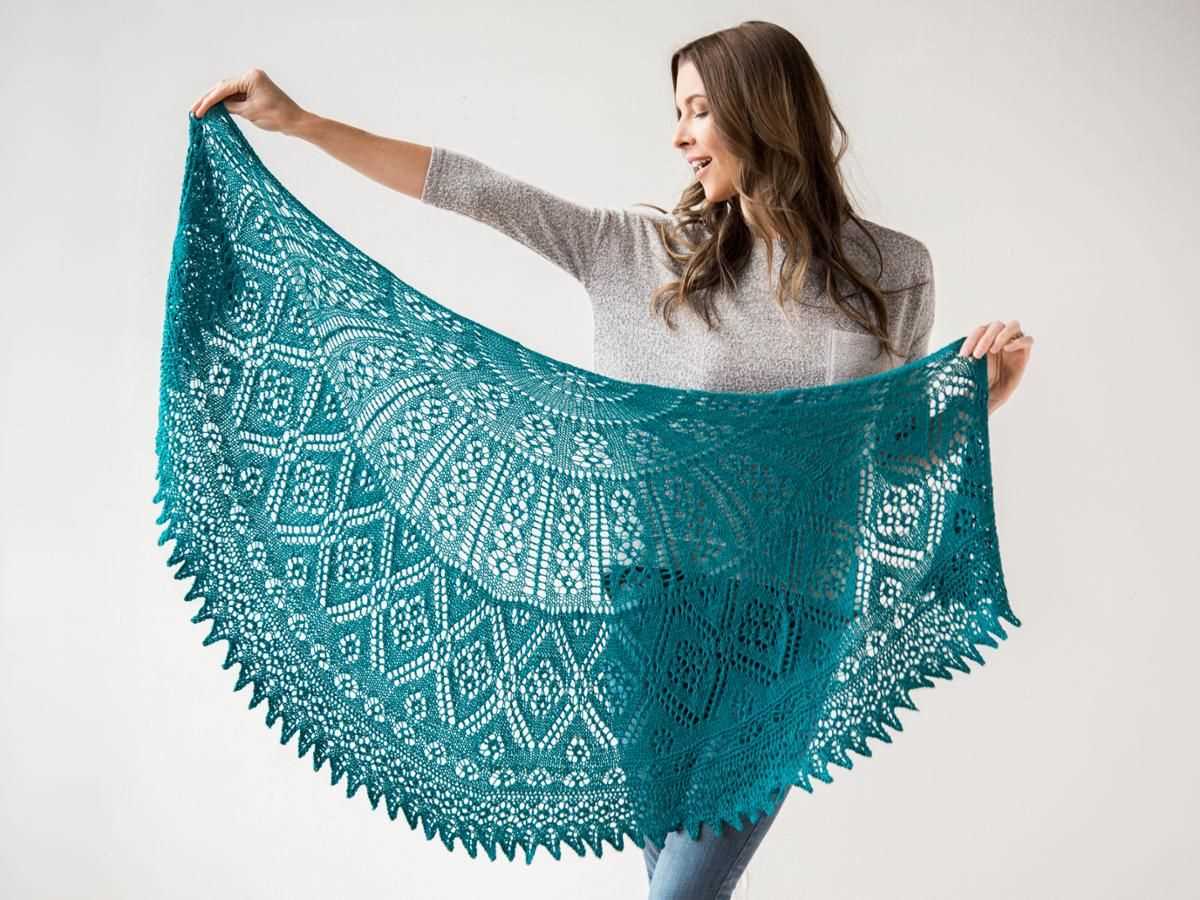 Knit patterns for shawls