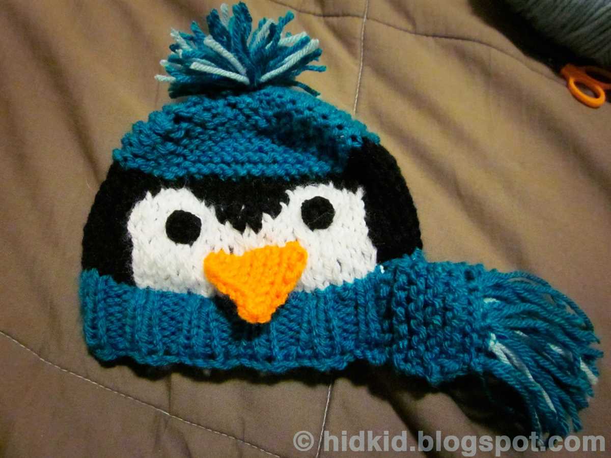 Knit penguin hat pattern free