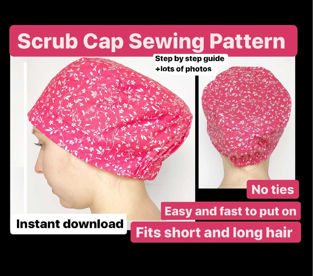 Knit scrub cap pattern