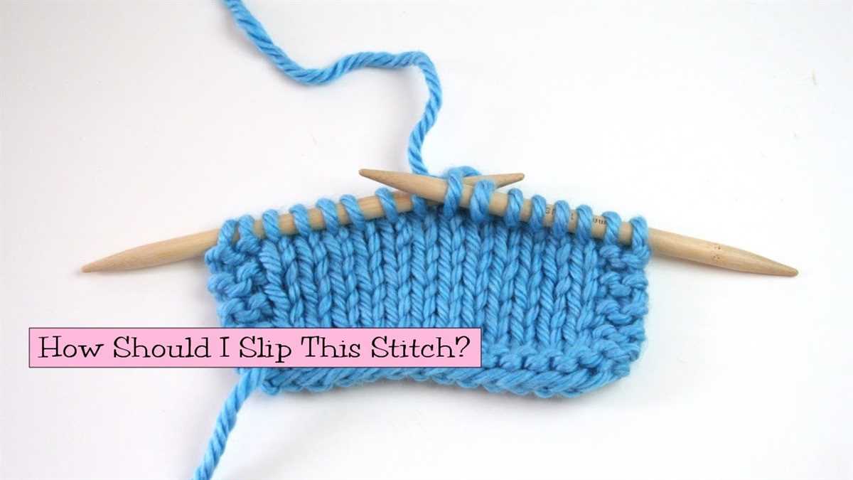 Knit slip stitch patterns