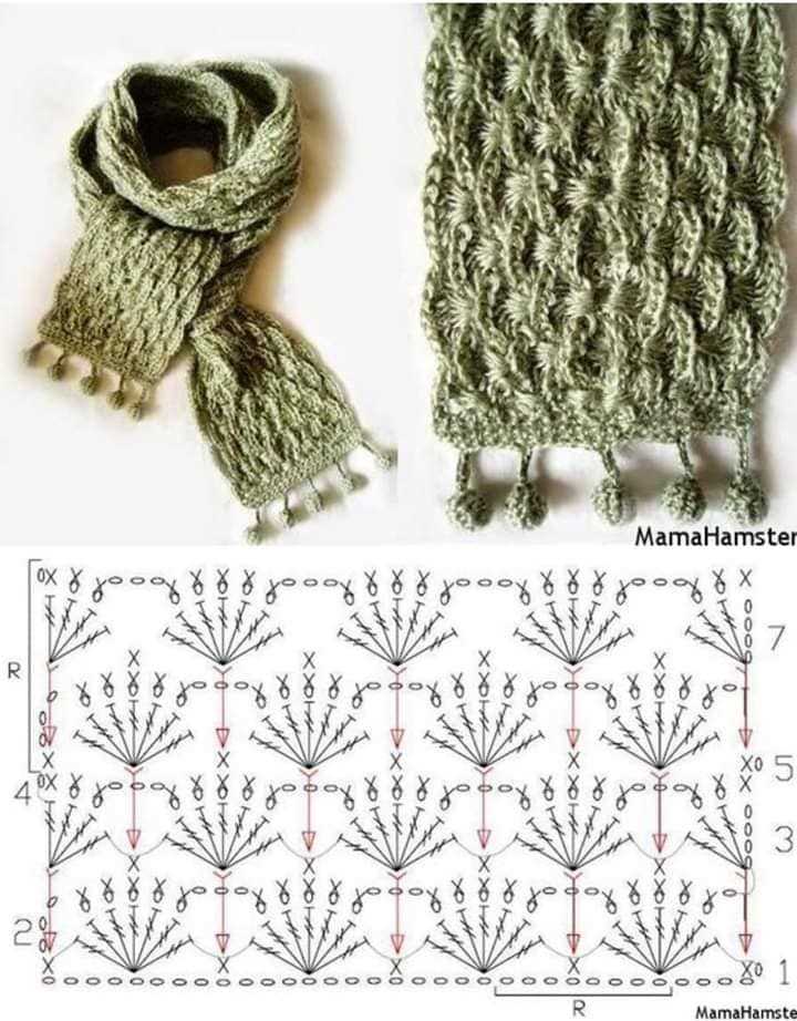 Knit tube scarf pattern