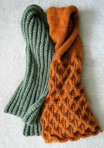 Knit two purl two scarf pattern