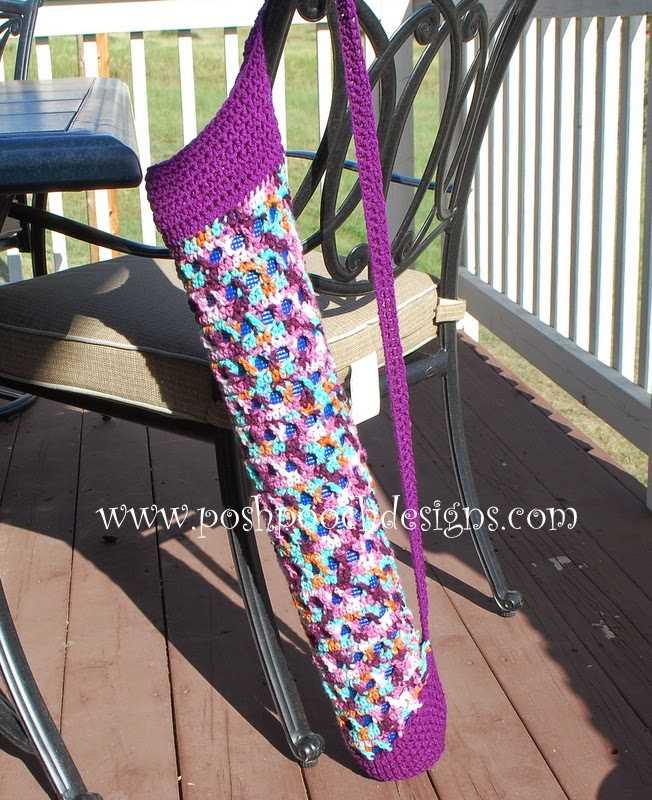 Knit yoga mat bag pattern free