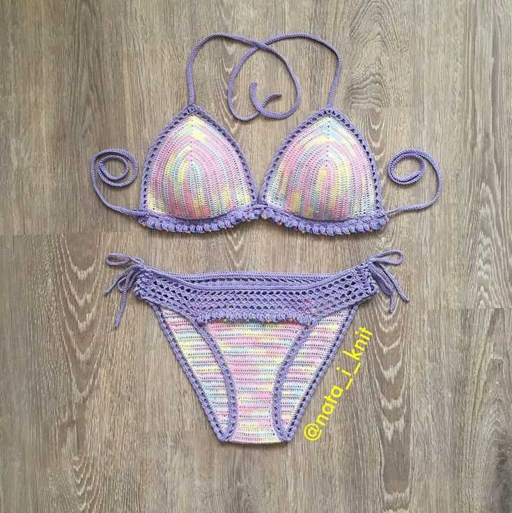 Knitted bikini pattern