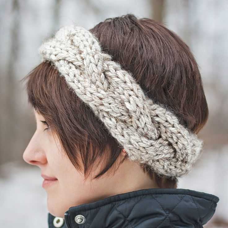 Knitted braided headband free pattern