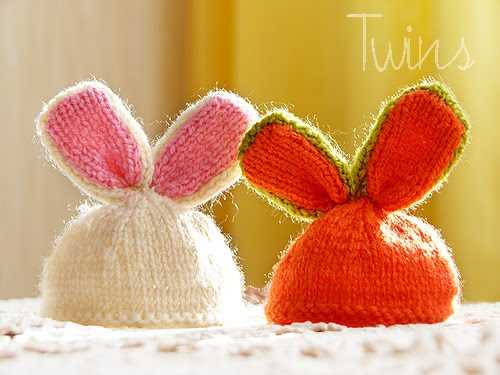 Knitted bunny hat pattern