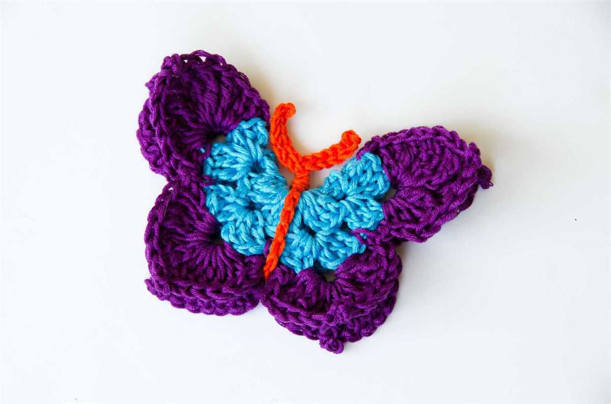 Knitted butterfly pattern free