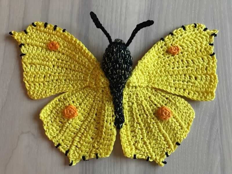 Knitted butterfly pattern free