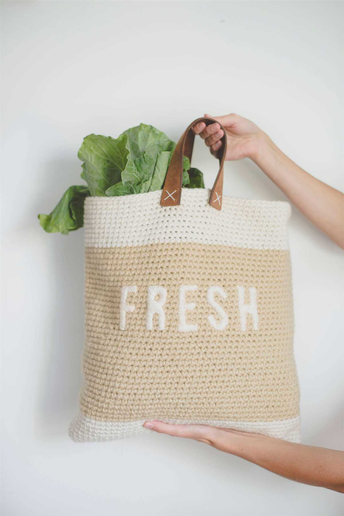 Knitted farmers market bag pattern