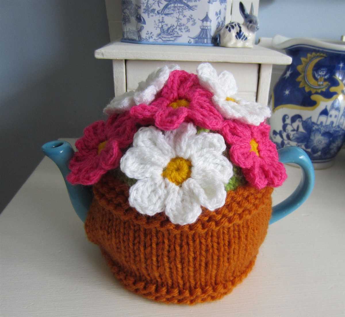 Knitted flower pot pattern free