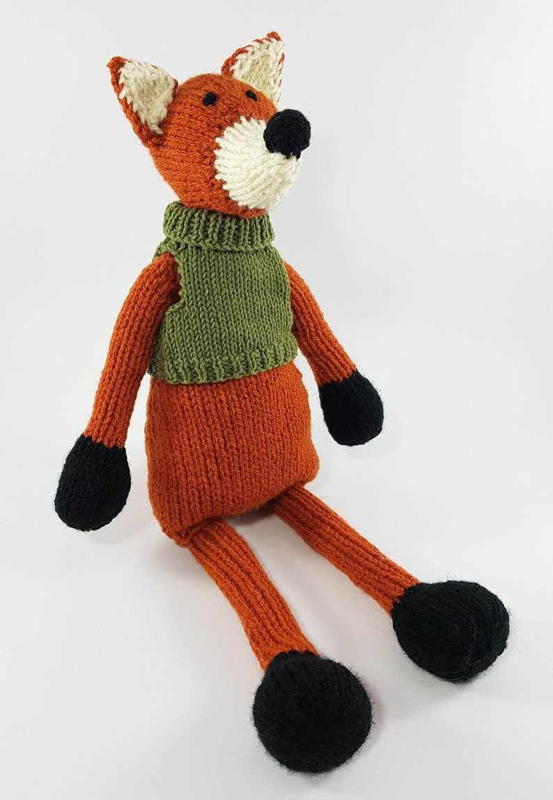 Knitted fox pattern