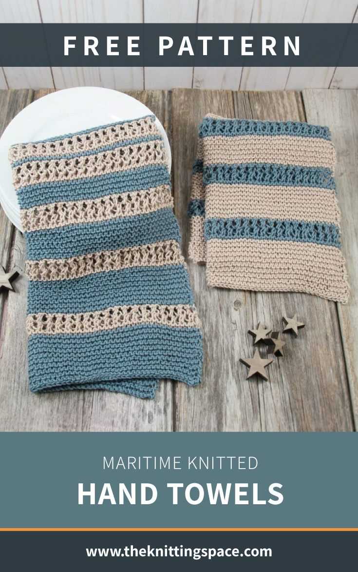 Knitted hand towel pattern