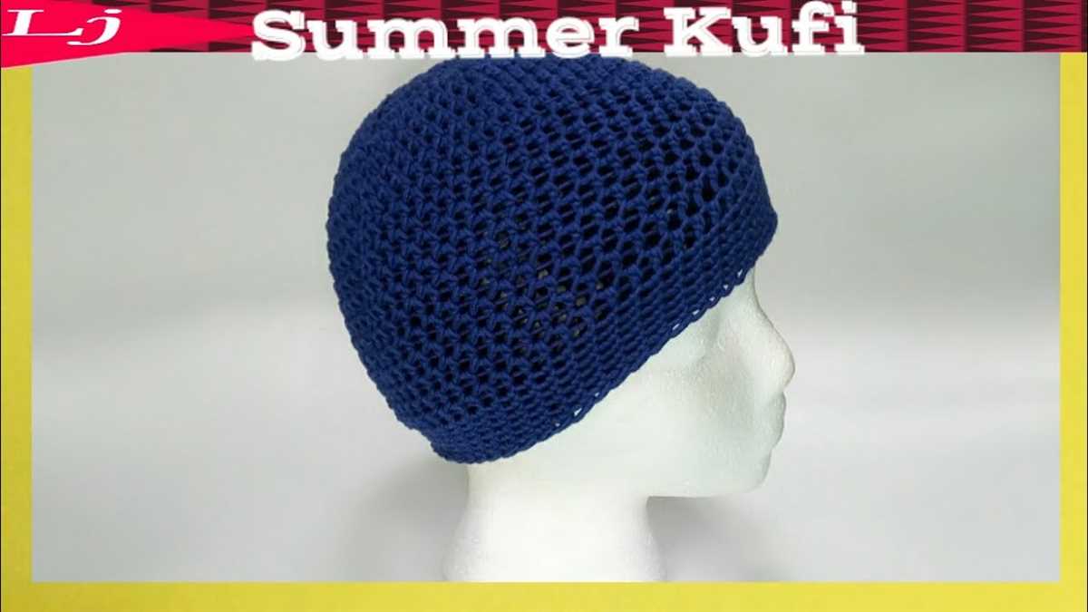 Knitted kufi hat pattern