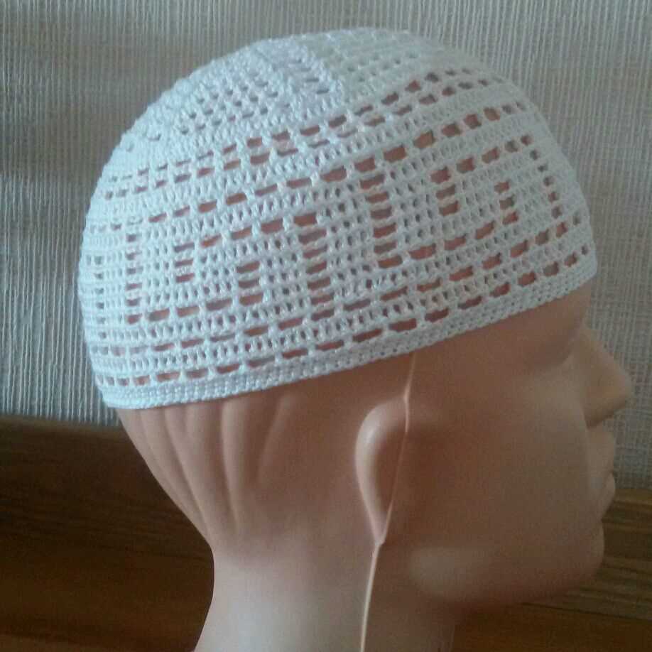 Knitted kufi hat pattern