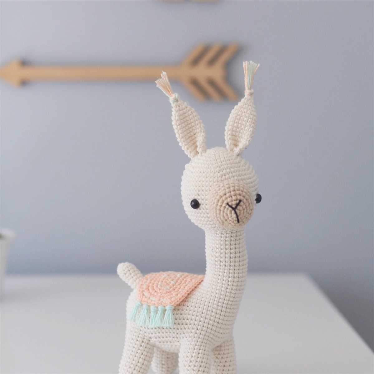 Knitted llama toy pattern