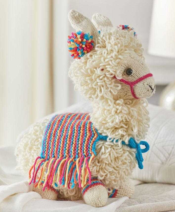 Knitted llama toy pattern