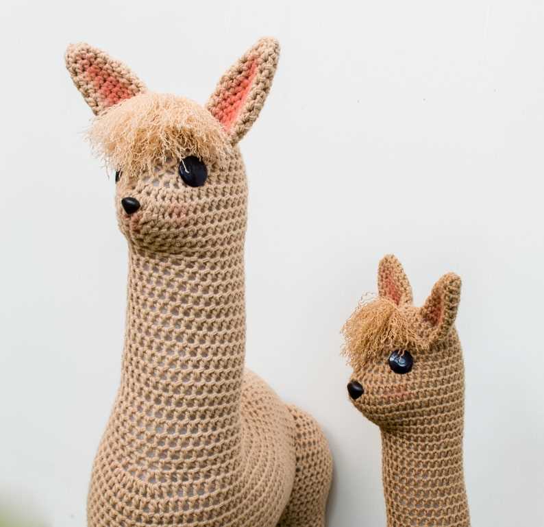 Knitted llama toy pattern