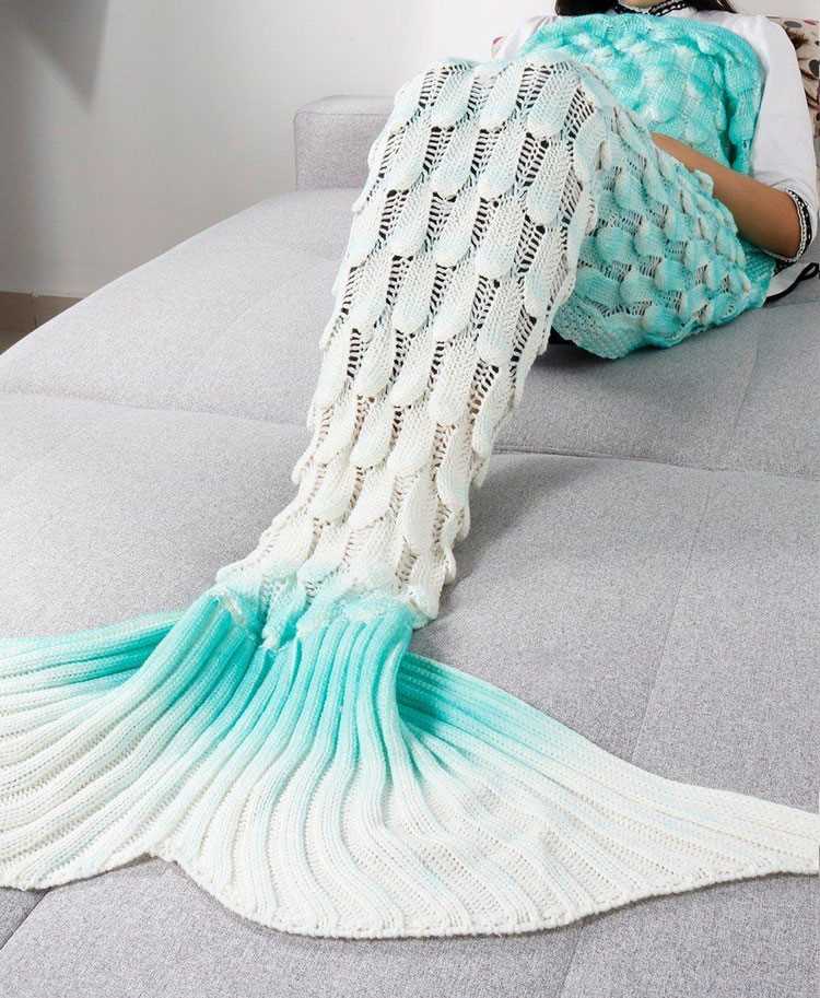 Knitted mermaid blanket pattern