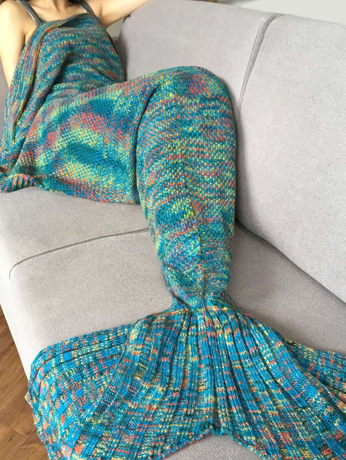 Knitted mermaid blanket pattern