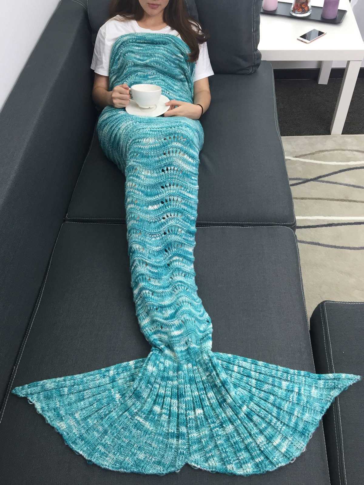 Knitted mermaid blanket pattern