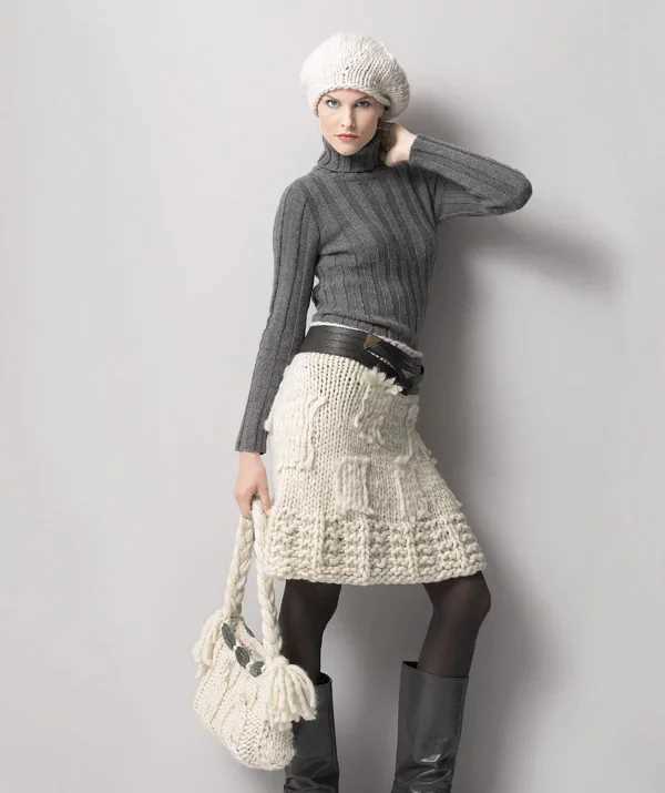 Knitted mini skirt pattern free