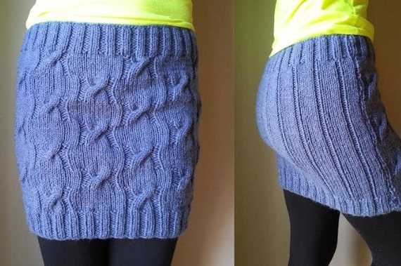 Knitted mini skirt pattern free