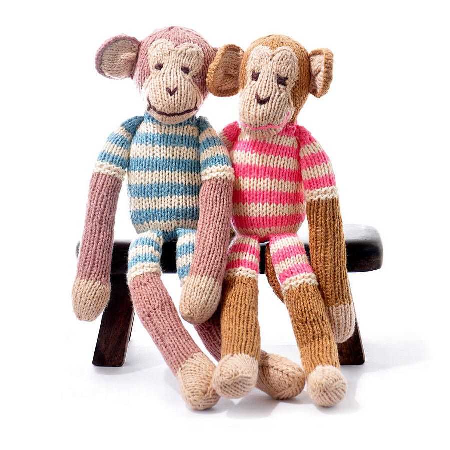 Knitted monkey toy pattern free