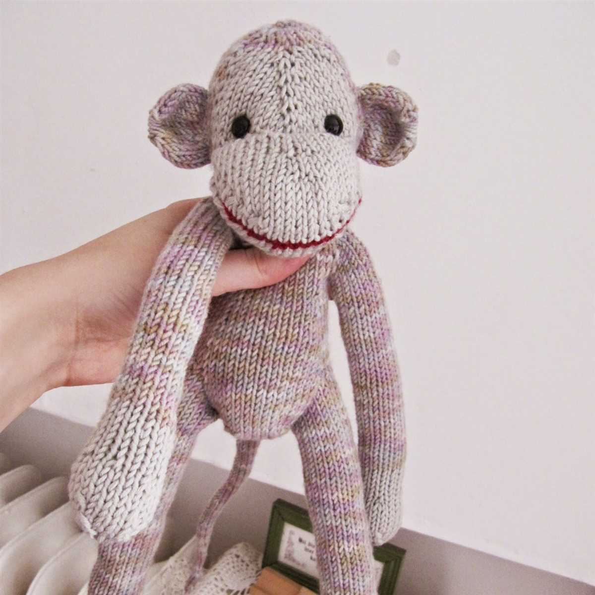 Knitted monkey toy pattern free