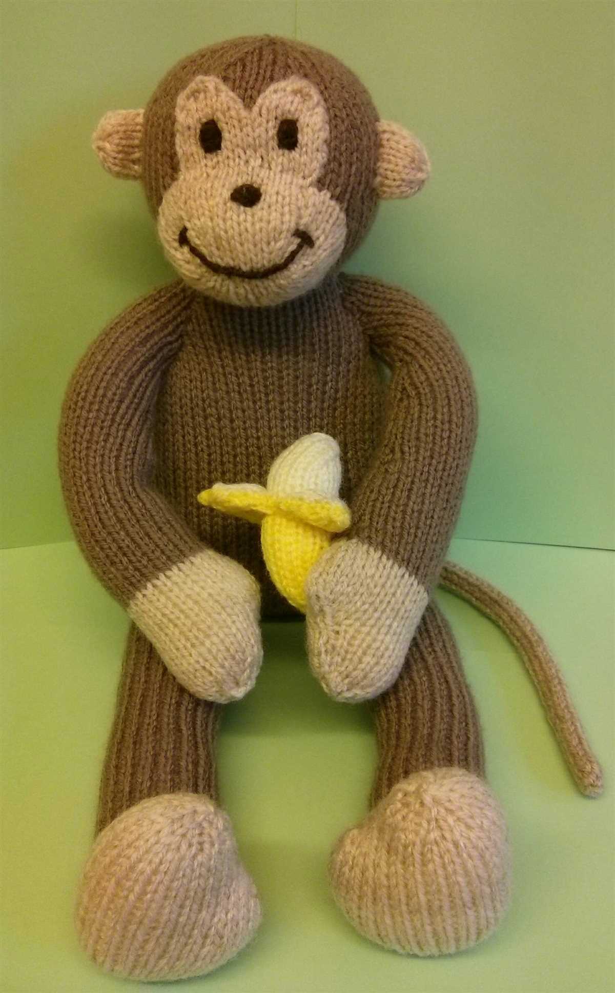 Knitted monkey toy pattern free