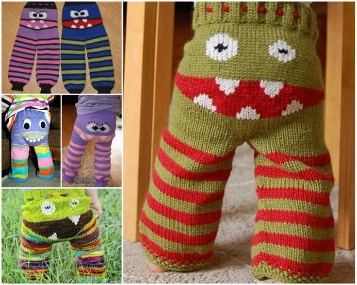 Knitted monster pattern