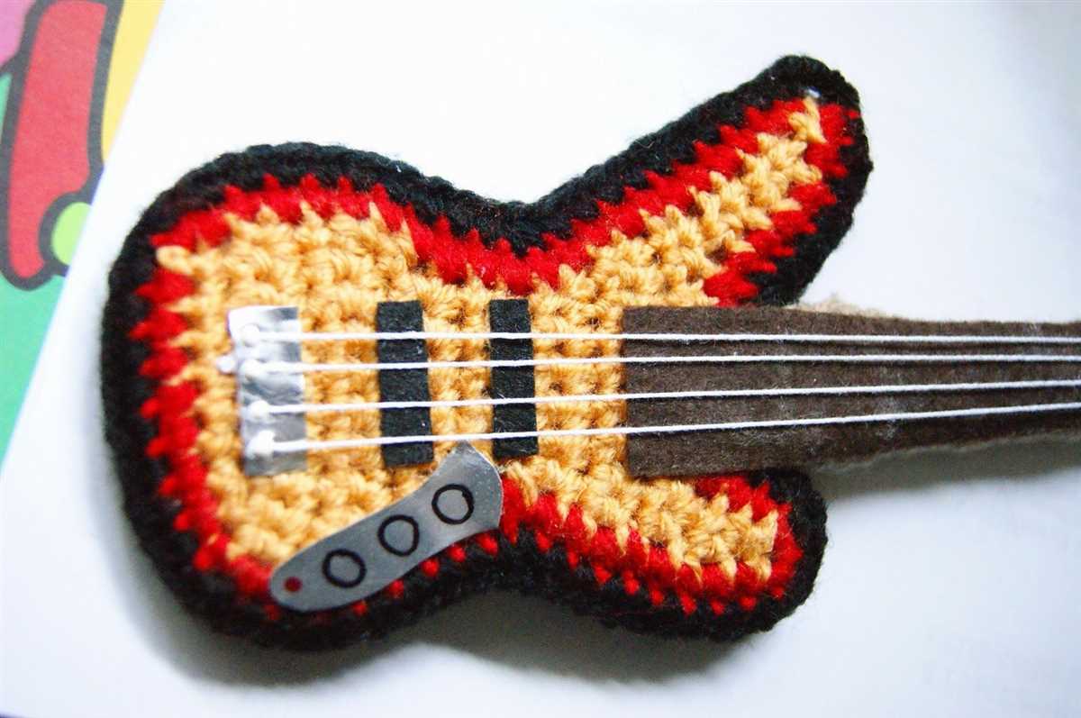 Knitted musical instrument patterns