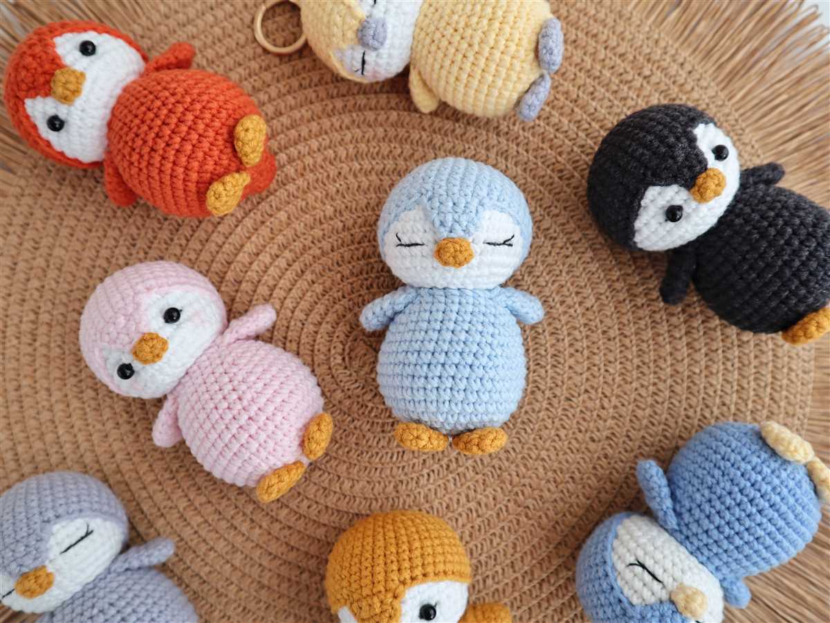 Knitted penguin pattern free