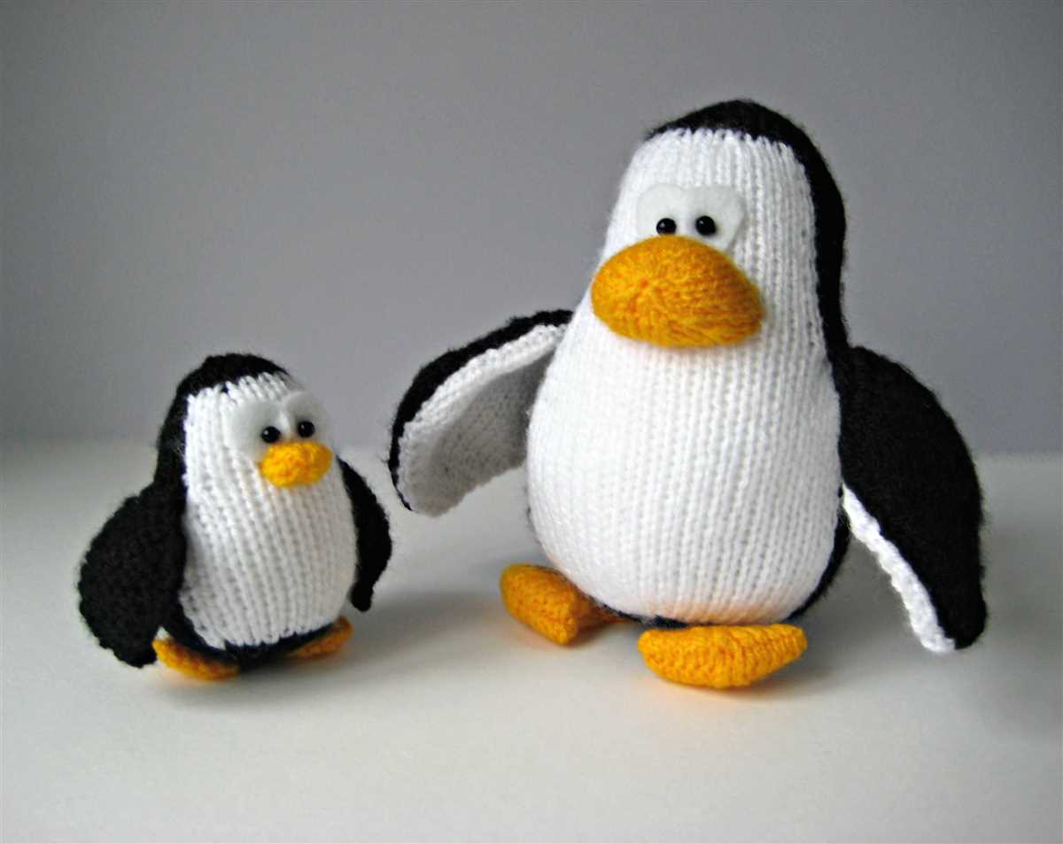 Knitted penguin pattern free