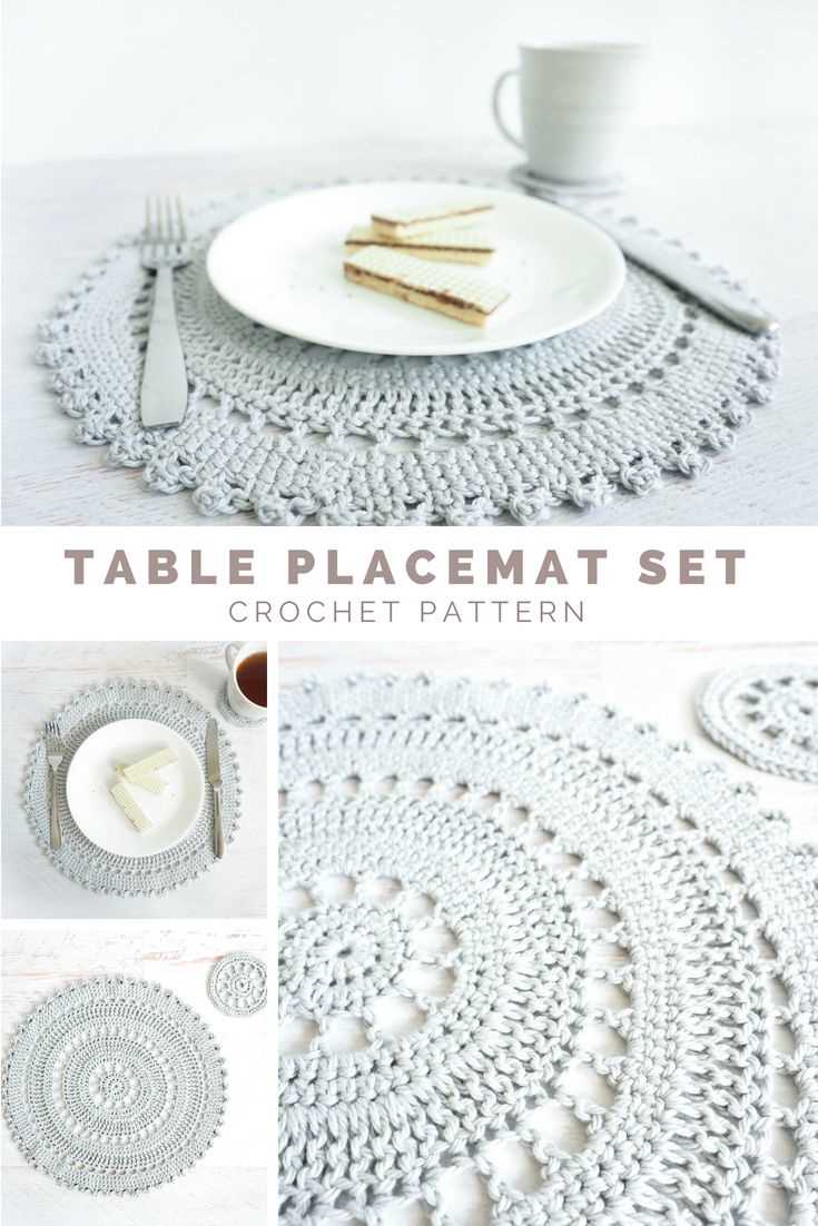 Knitted placemat pattern