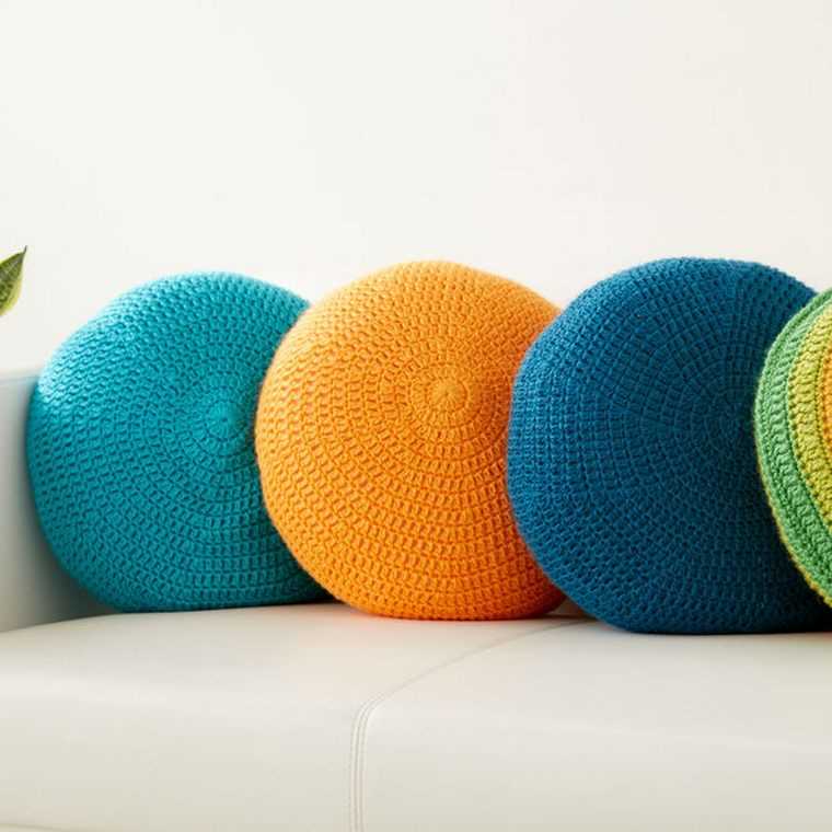 Knitted pouf pattern free