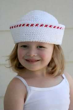 Knitted sailor hat pattern