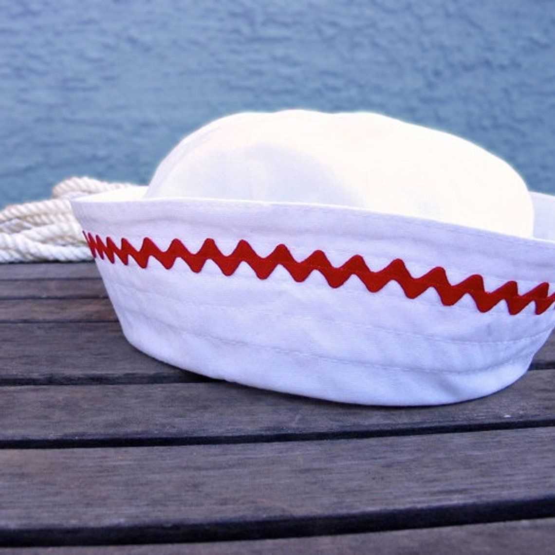 Knitted sailor hat pattern