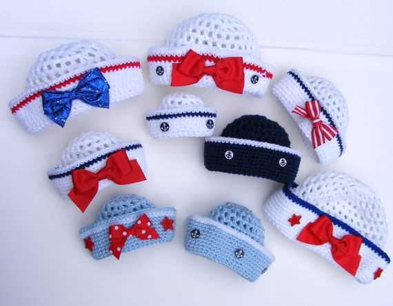 Knitted sailor hat pattern