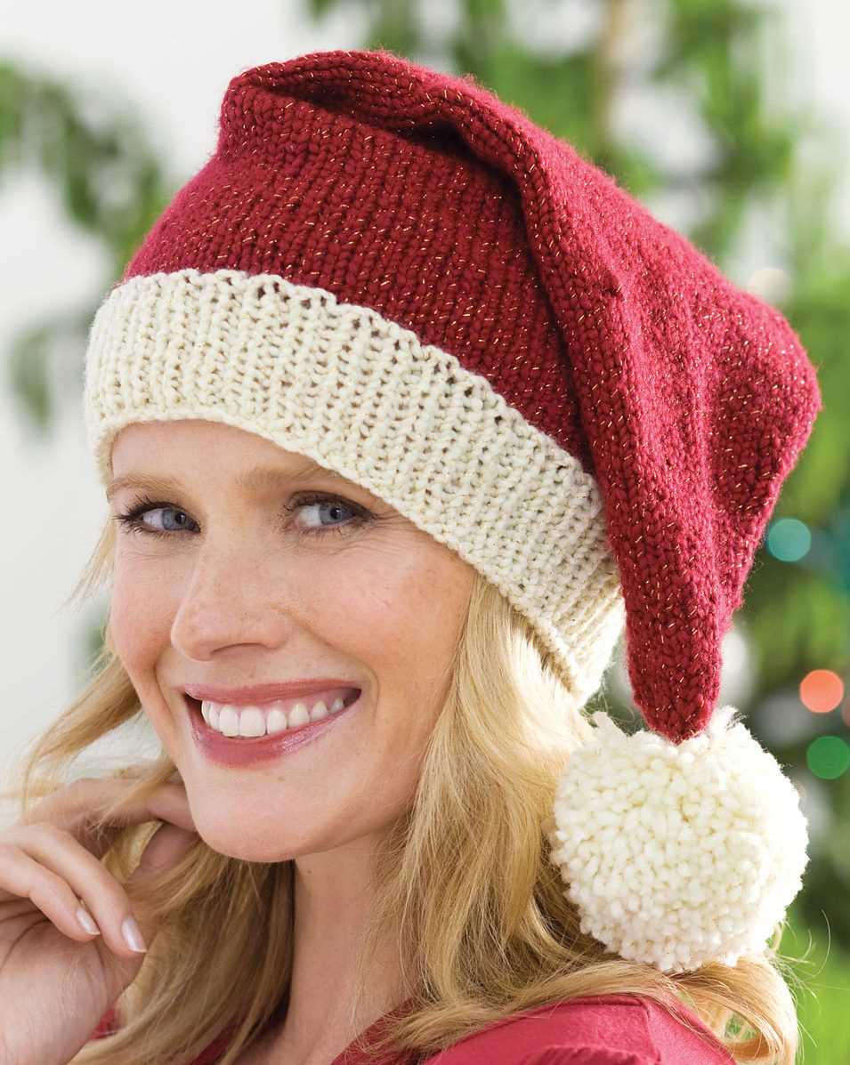 Knitted santa hat pattern