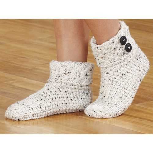 Knitted slippers free patterns easy