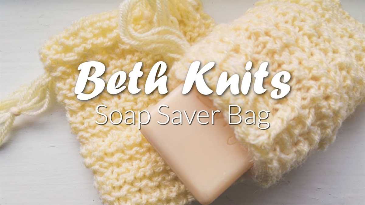 Knitted soap saver bag pattern