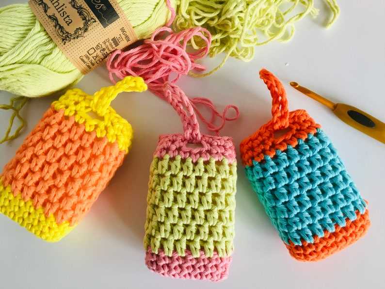Knitted soap saver bag pattern