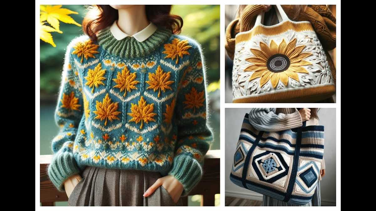 Knitted sweater pattern