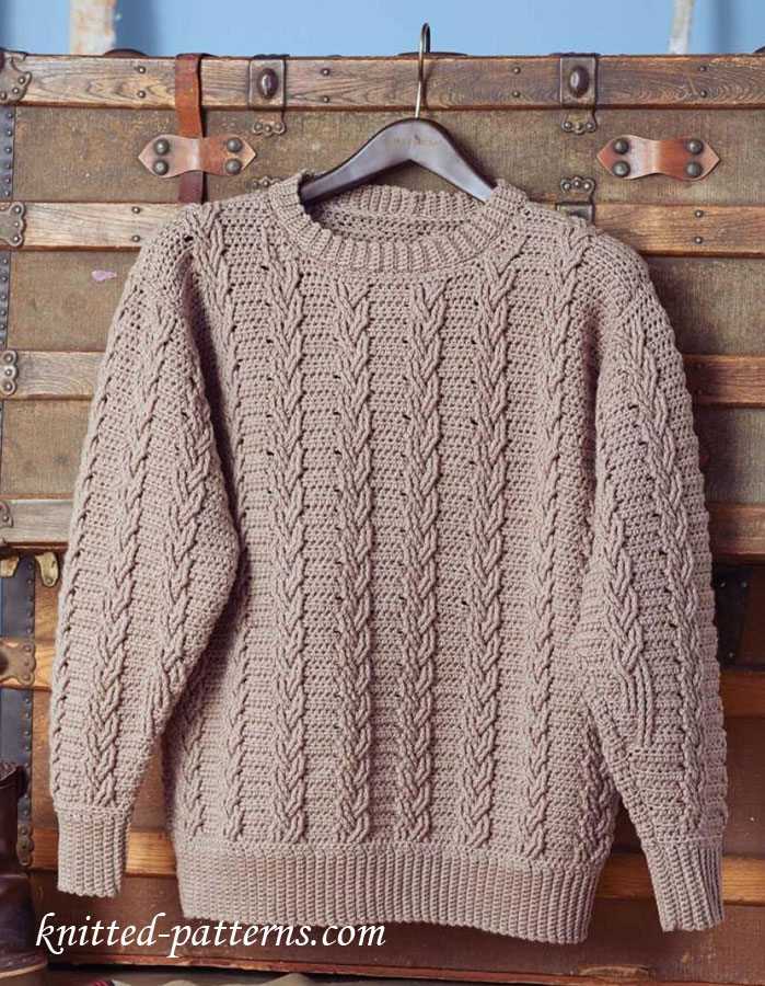 Knitted sweater pattern