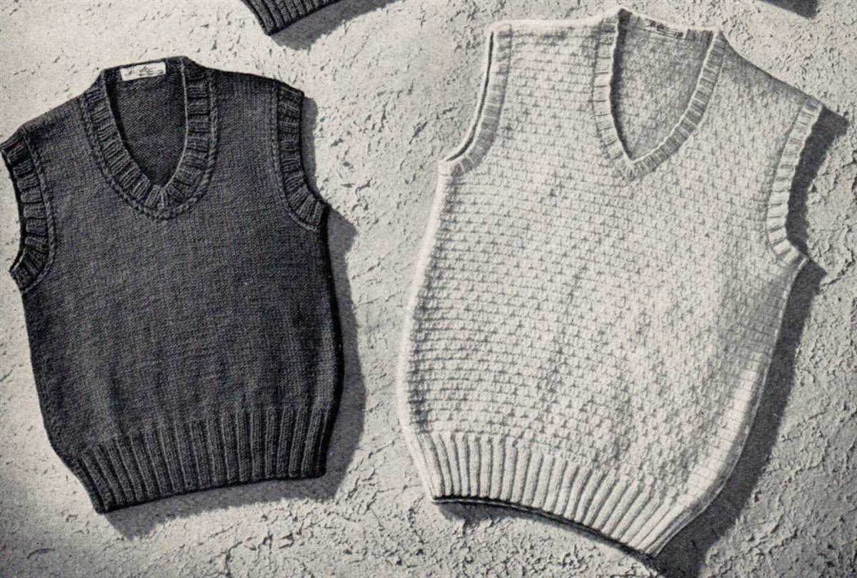 Knitted sweater vest patterns free