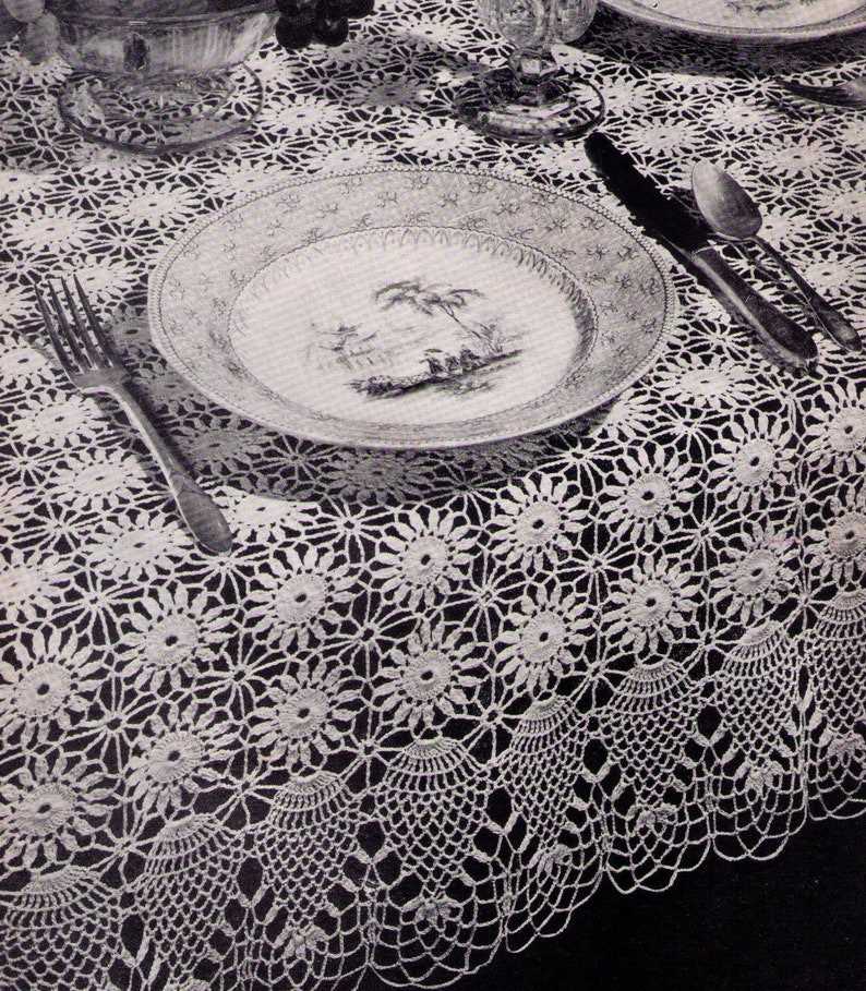 Knitted tablecloth patterns free