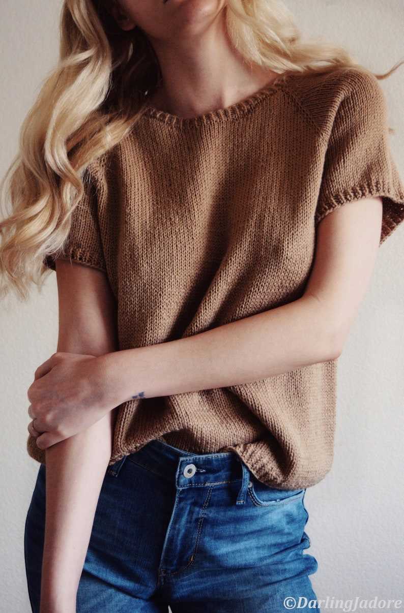 Knitted tee pattern