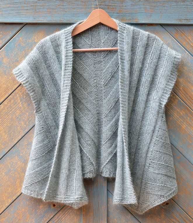 Knitted vest knitting pattern