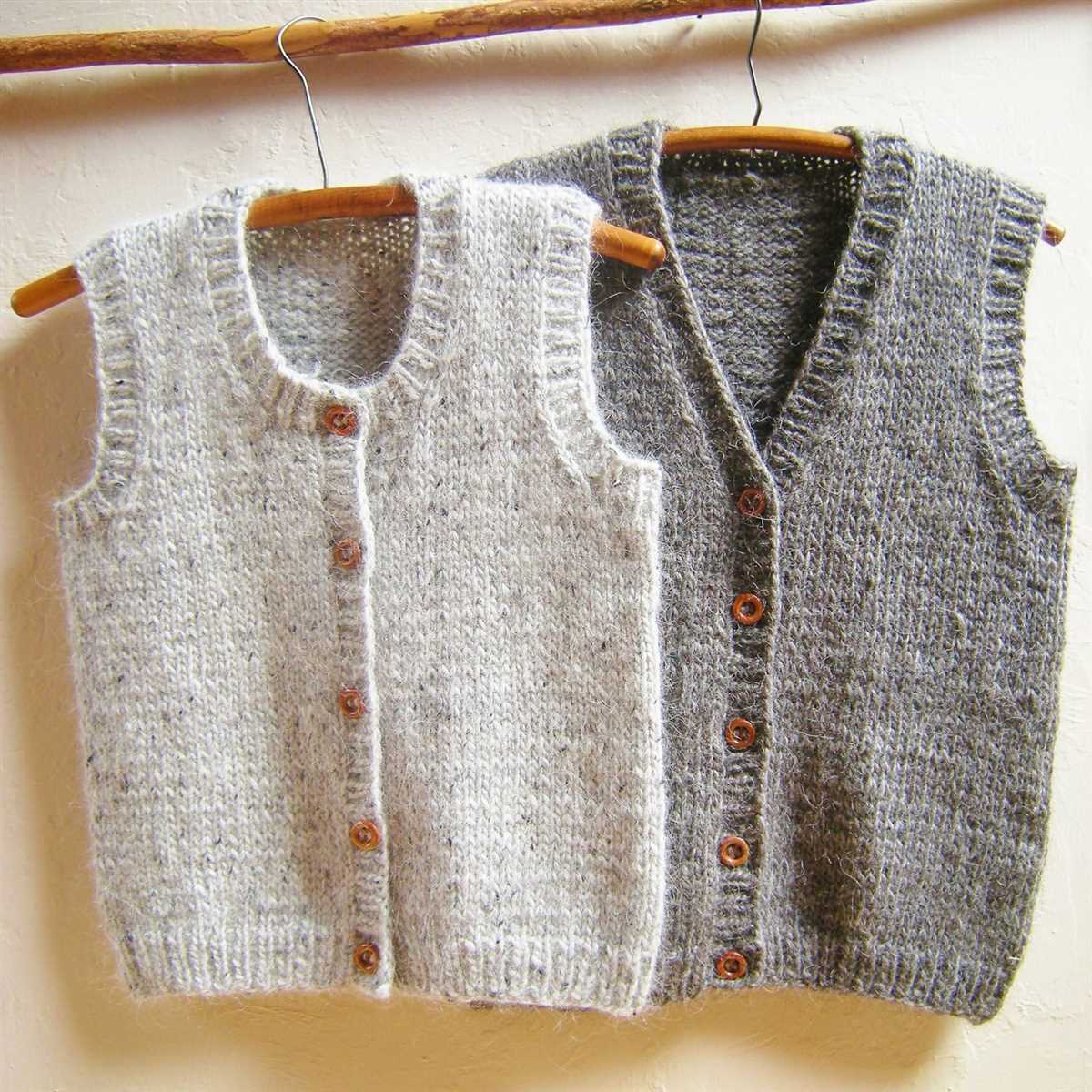 Knitted vest pattern womens free